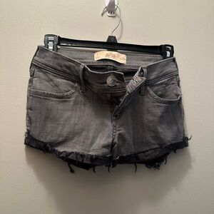 Hollister jeans shorts. Light gray/blackish color